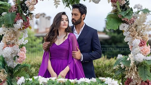 Romantic moment between lead couple in Kuma Turkish Series