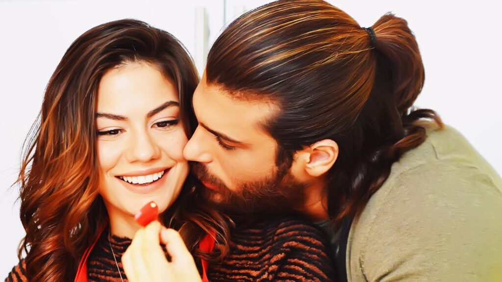 Romantic moment from Early Bird Turkish Drama series